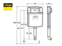 MEDIDAS CISTERNA EMPOTRADA 8cm PREVISTA PURE VIEGA